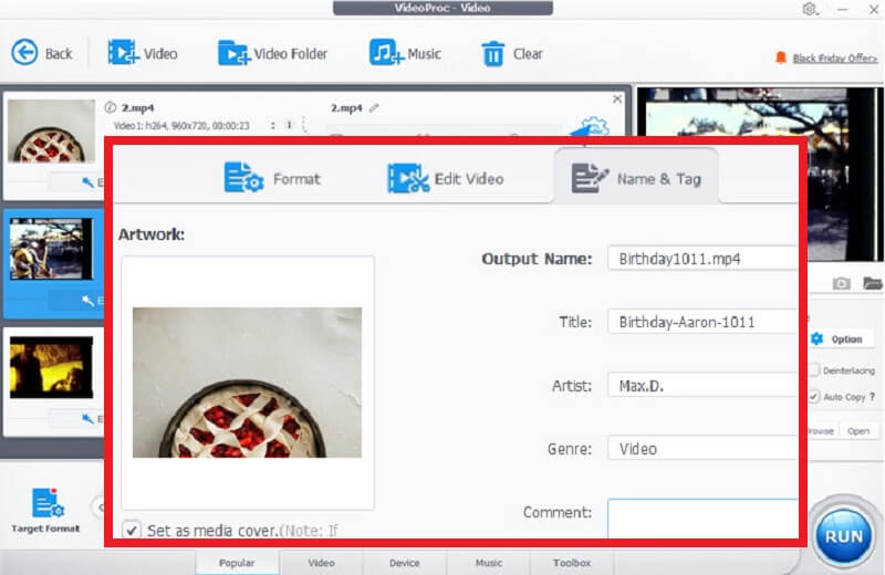 Mac でメタデータを表示