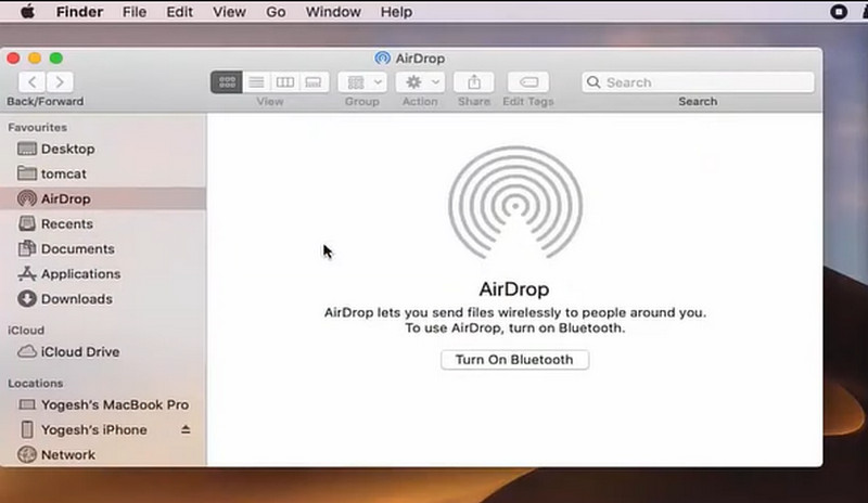 MacのAirDrop