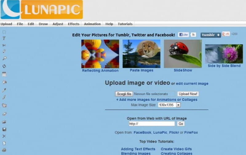 Lunapic・ブライト動画