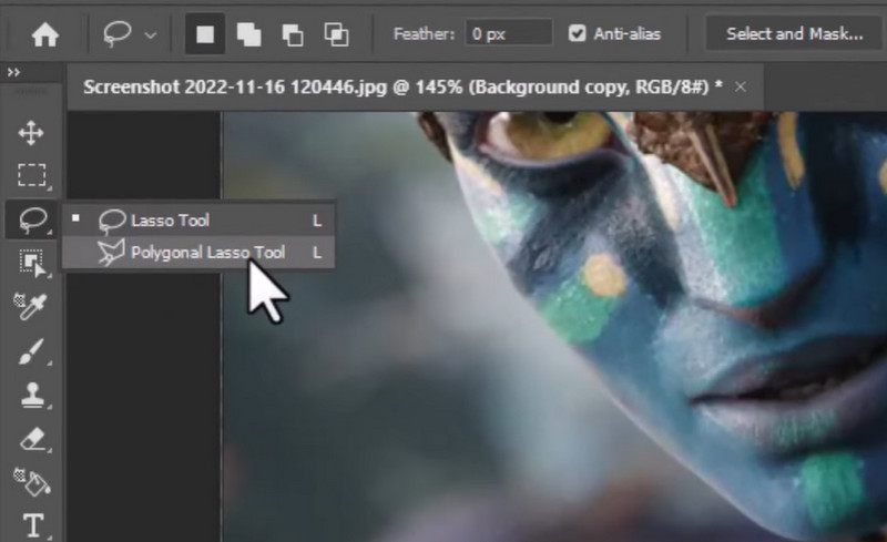 選択ツールを選ぶ