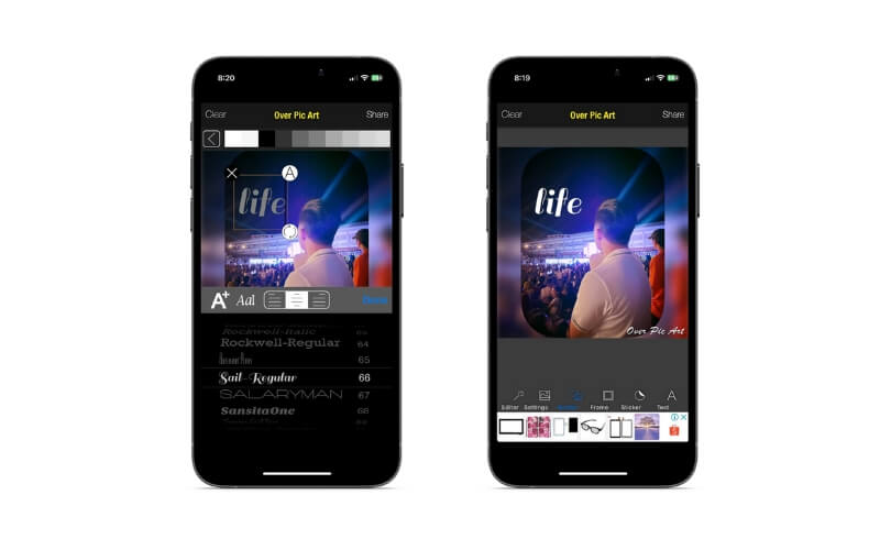 Overモバイルアプリ