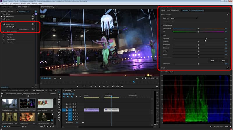 ビデオ露出　Premiereアプリ