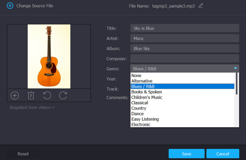 Vidmoreインターフェース