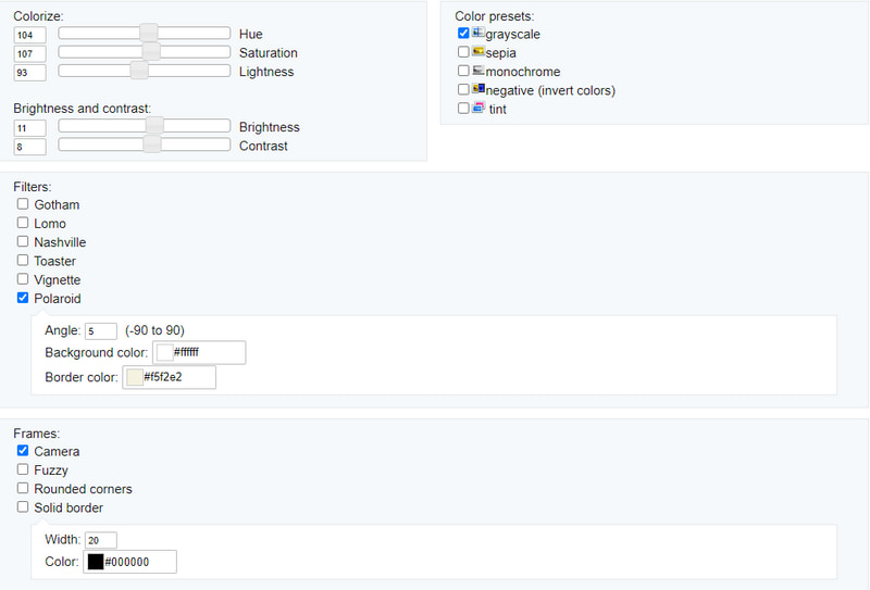 EZGIFでGIFにフィルターを追加