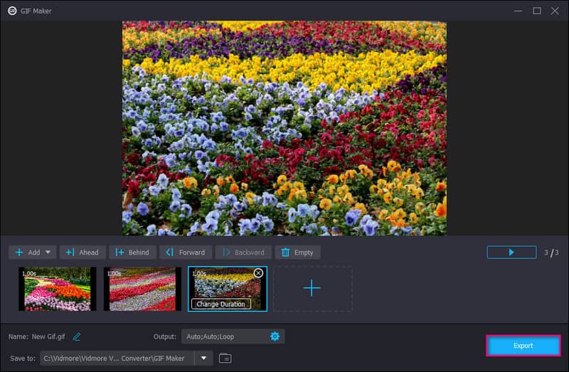 カスタマイズGIFを書き出す