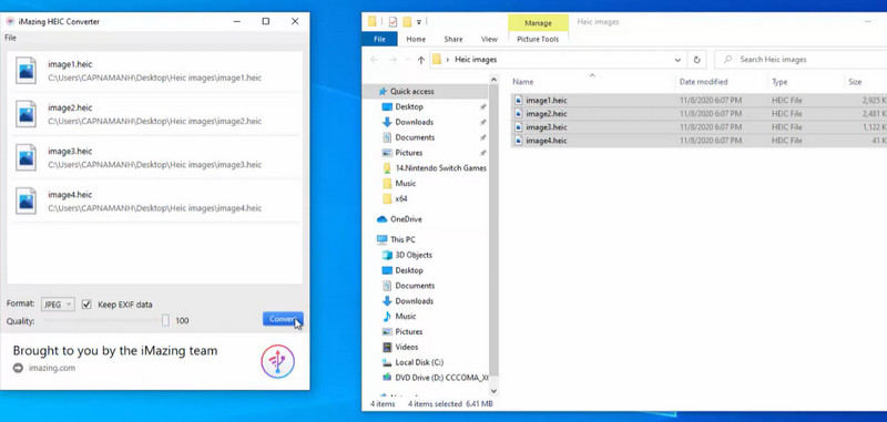 iMazing HEICコンバーター