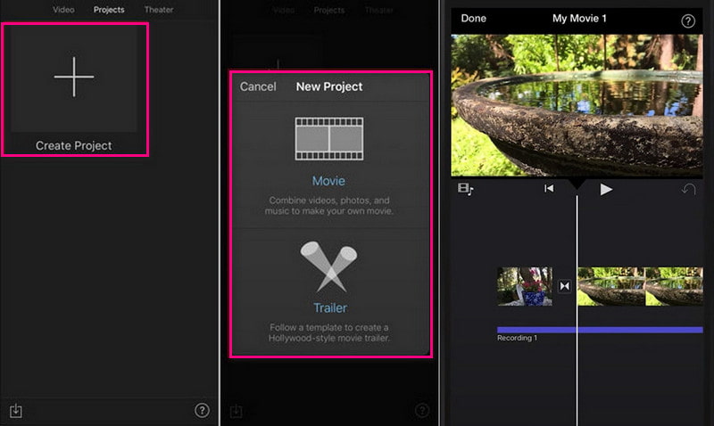 iPhone版iMovieの動画