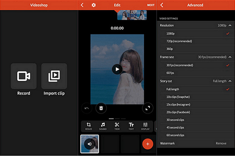 Videoshop ビデオ解像度アップスケーラー