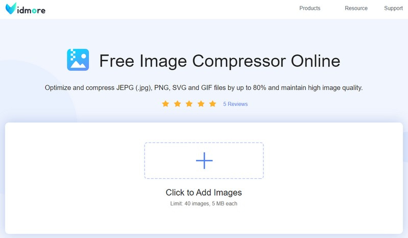 Discord向けVidmore Free Image Compressor Online