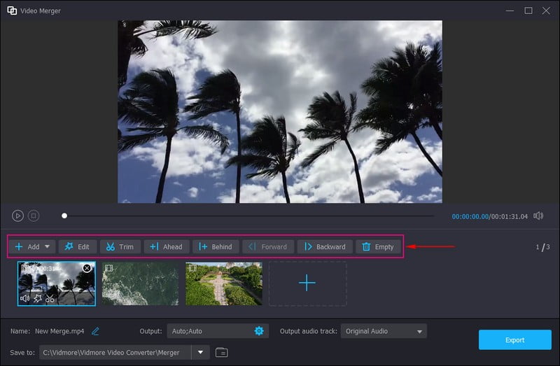 動画クリップを編集