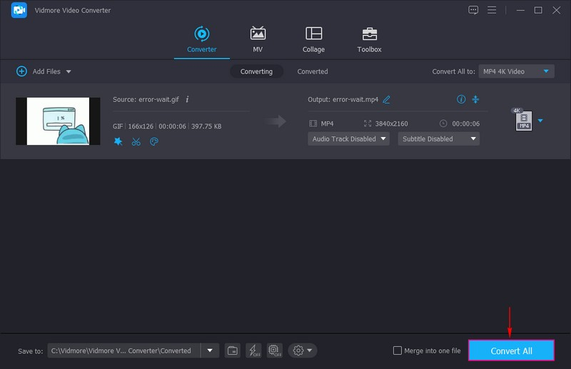 反転したGIFファイルを保存