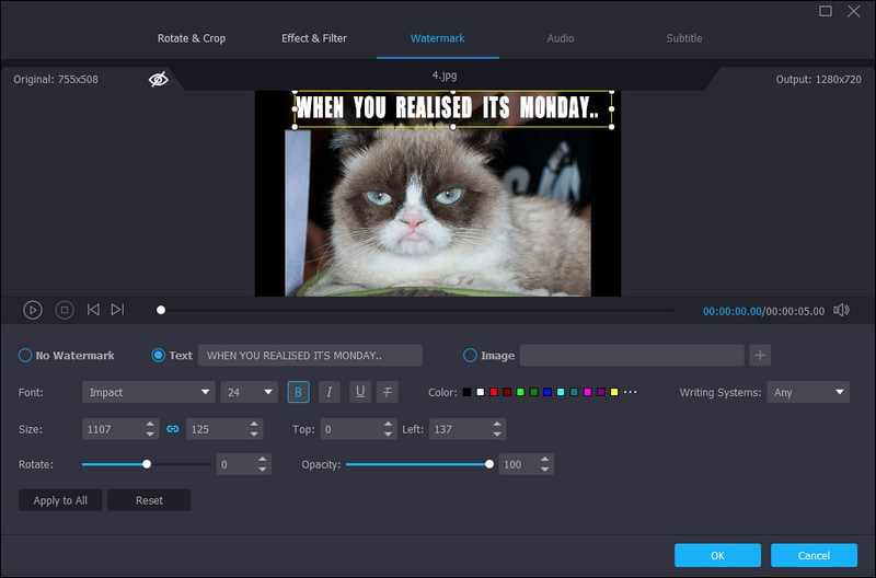 動画ミームを編集