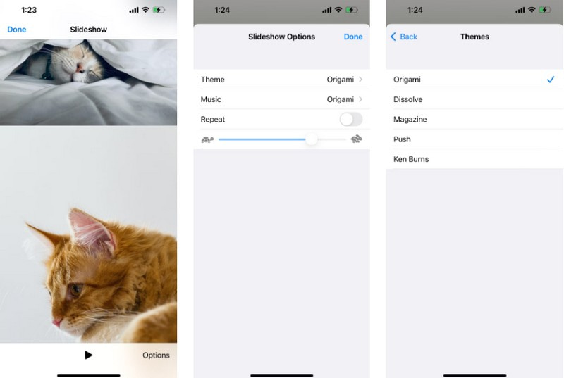 iPhoneでスライドショーを作成する方法