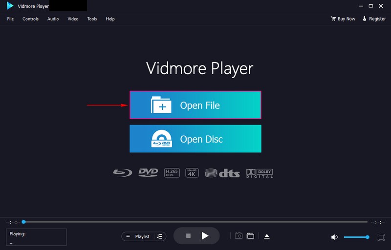 ファイルまたはディスクを開く