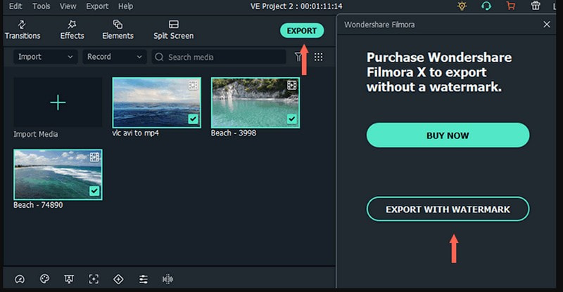 Filmora で WFP を MP4 に変換する方法