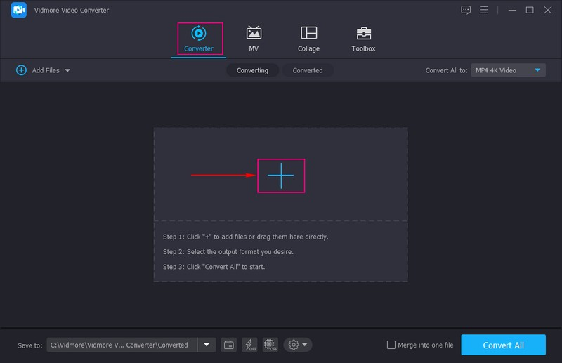 Converter タブへ移動