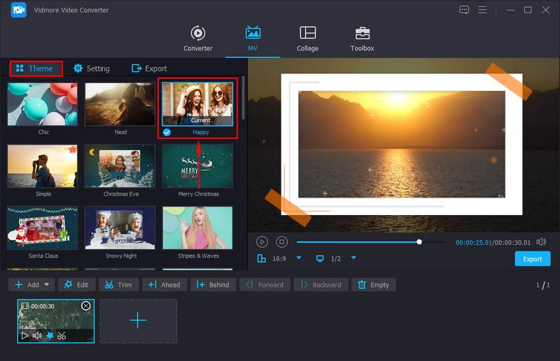 テーマ、テキスト、BGM を適用する