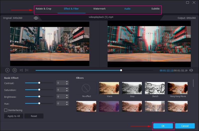 魔法の杖ボタンをクリック