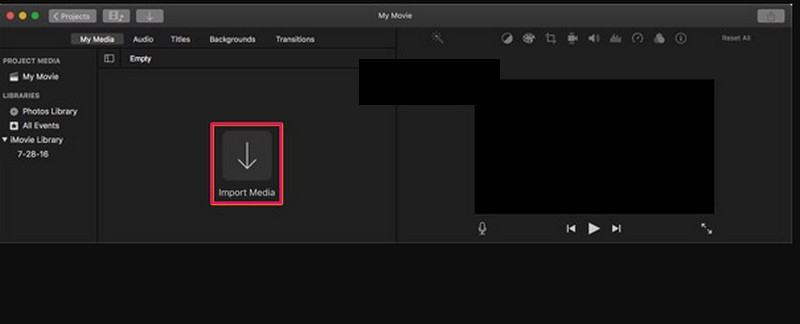iMovie ドローン動画コンプレッサー