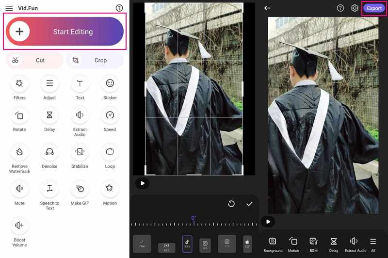 Vidfun を使った TikTok 動画編集方法