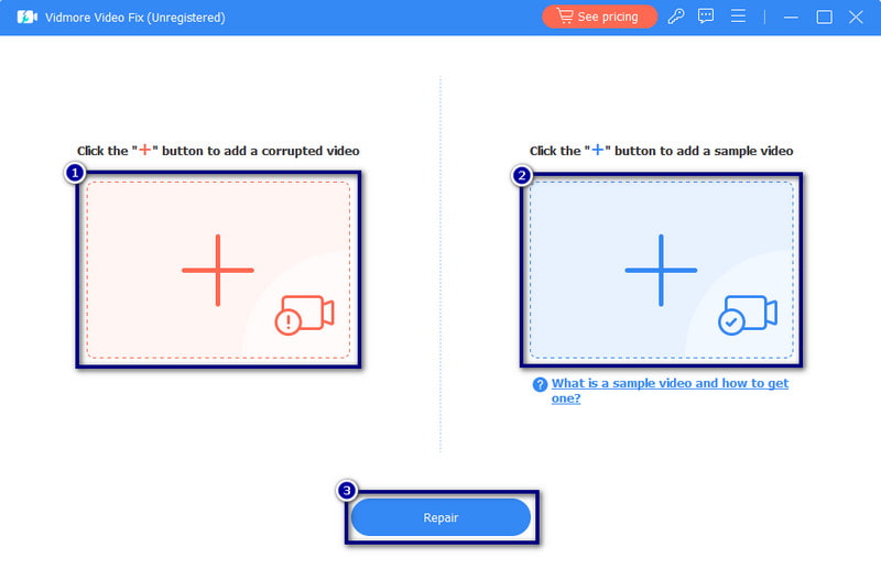 ファイルを追加して修復