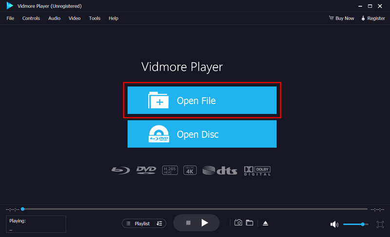 「ファイルを開く」オプションを選択