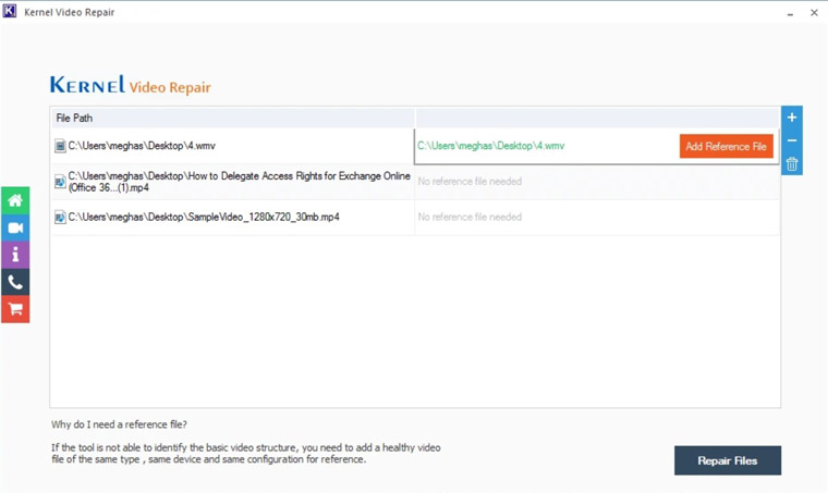 Kernel Video Repair 参照ファイル追加