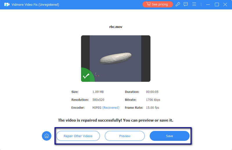 動画をプレビューまたは保存