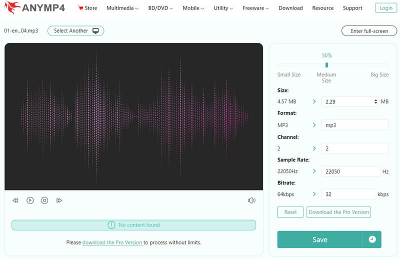 AnyMP4 サイズ 出力設定