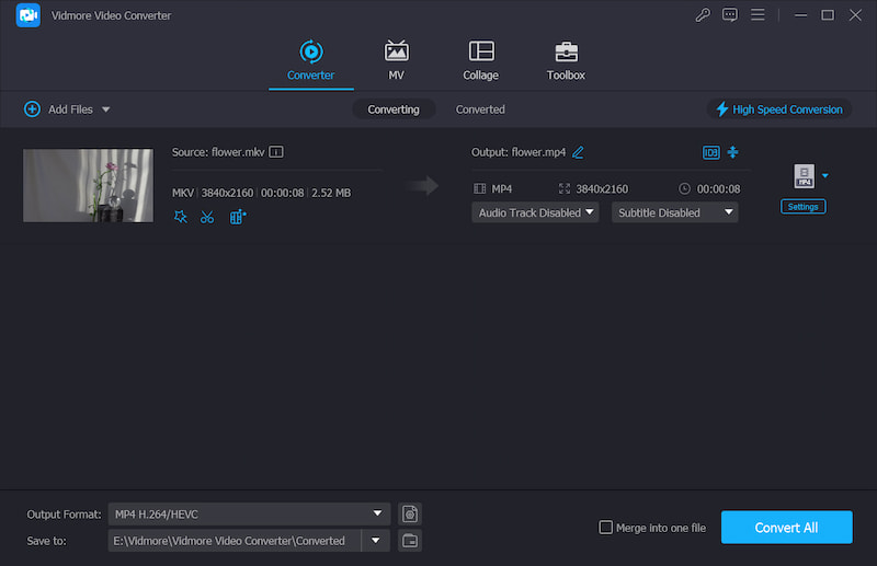 MKVをMP4に変換する