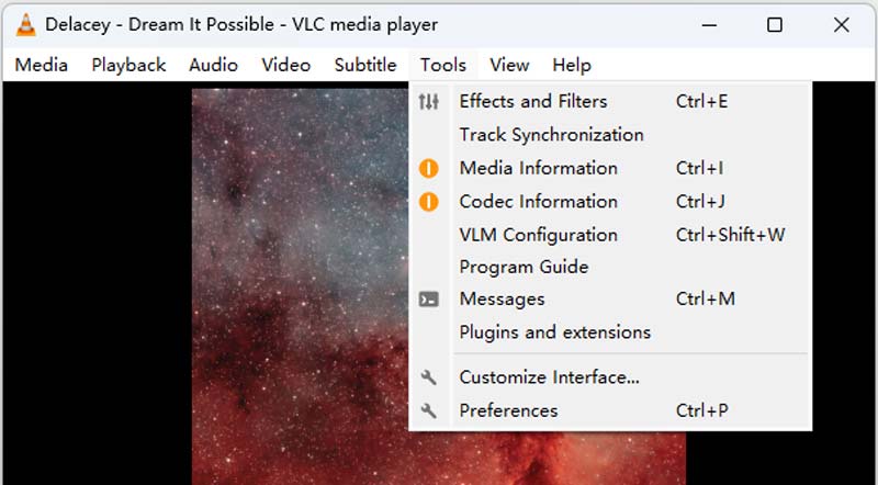［ツール］をクリック