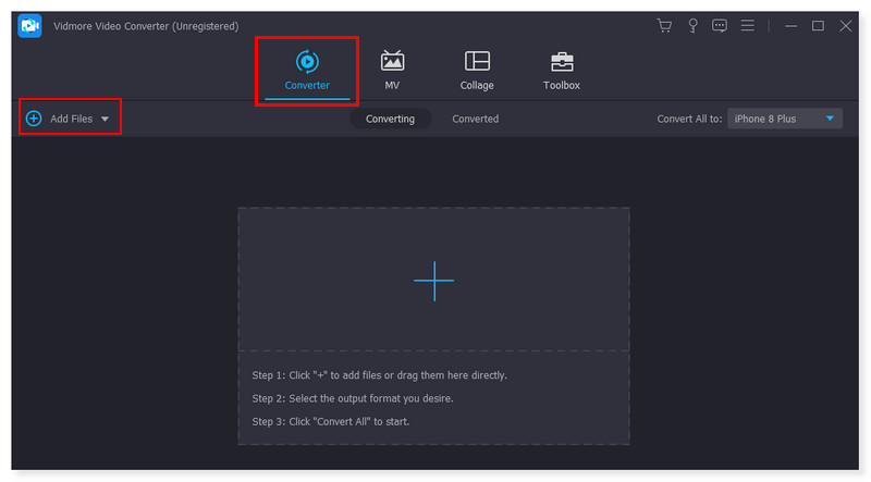 Vidmore Converter ファイルを追加