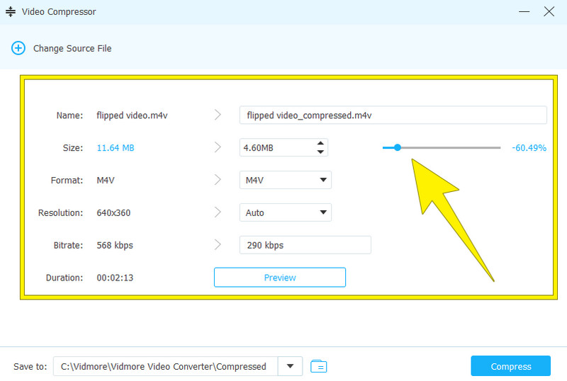 Twitter動画 圧縮 Vidmore 設定