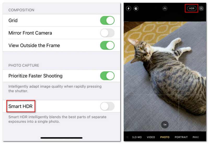 iPhone 12 以前 HDR 設定