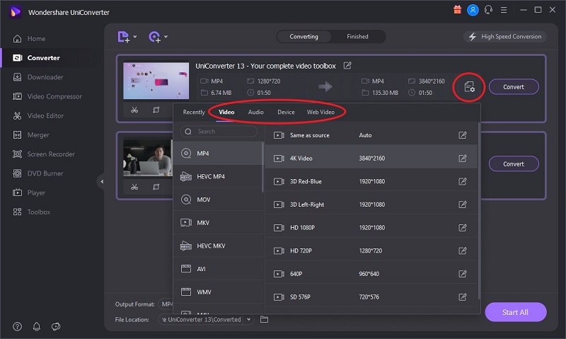 MP4 から MPG へ Video Converter Ultimate