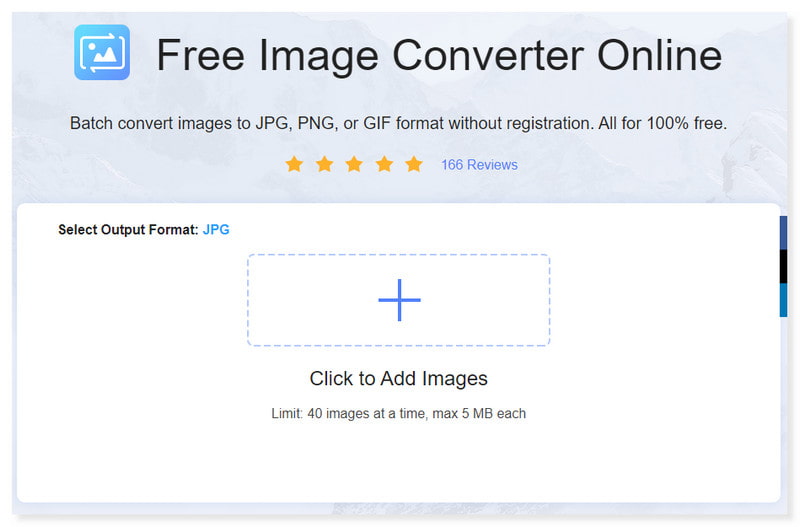 Vidmoreオンライン 画像を追加