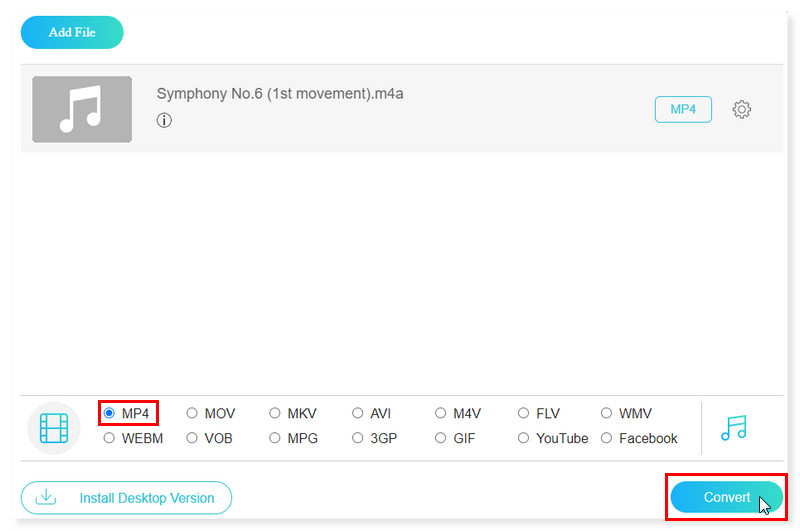 Vidmore オンライン 無料変換