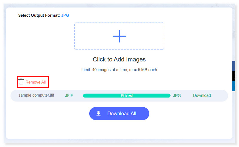 Vidmoreオンライン ファイルを削除