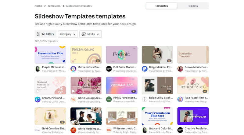 Canvaスライドショーテンプレート