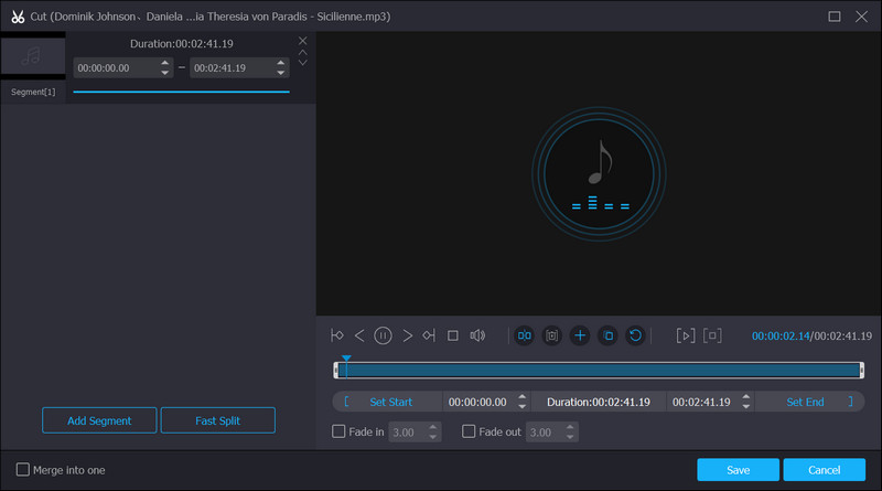 オーディオカット 新規