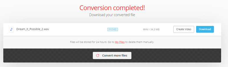 WAVをダウンロードして保存