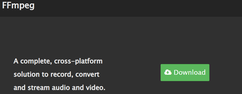 FFmpeg をウェブからダウンロード