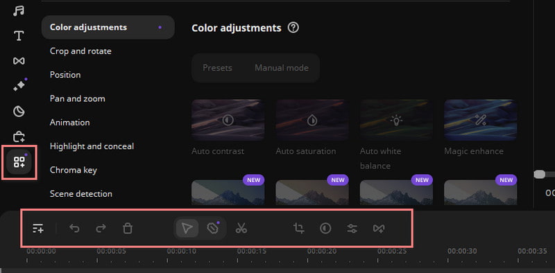 直感的に扱える編集ツール