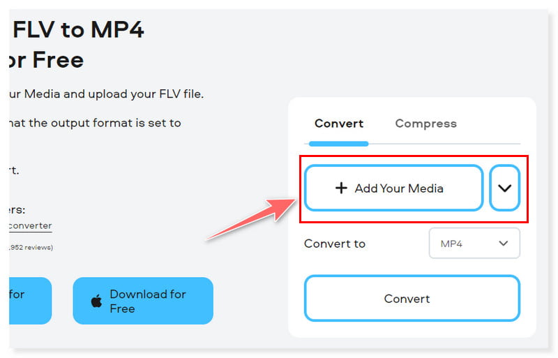 Movavi Online FLVファイルを追加