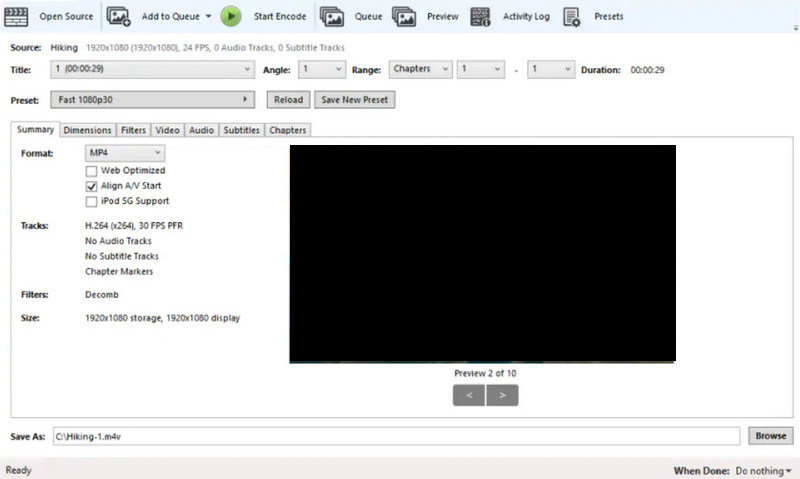 最高のMP4コンバーター　HandBrake