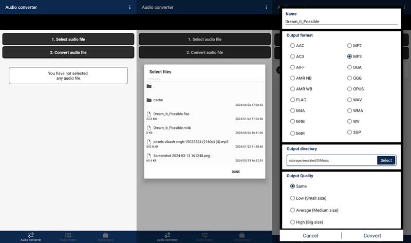 Androidで変換する