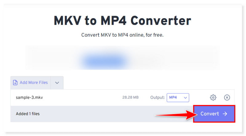 FreeConvert MKV から MP4 へ