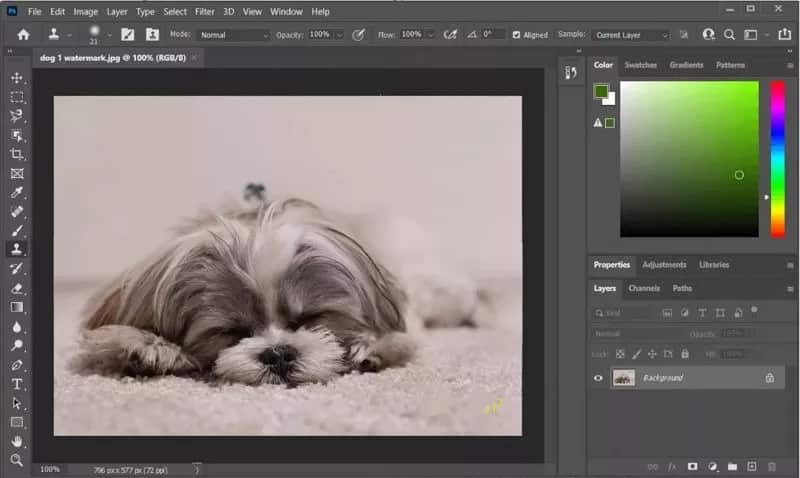 透かしをオフラインで削除 完了