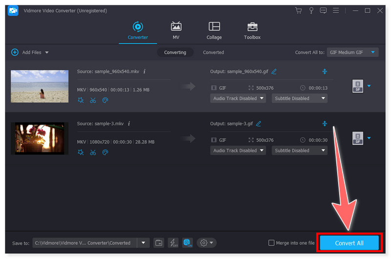 Vidmore すべての MKV 動画を変換