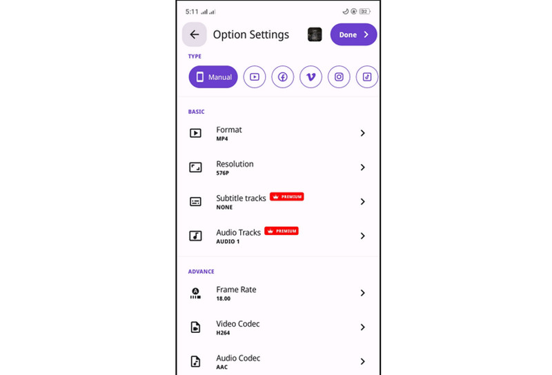 Vidsoftlab 出力設定を調整